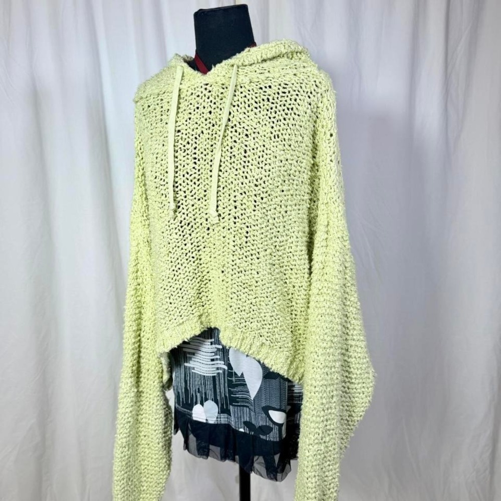 Pilcro sailcloth Textured Knit Hoodie – Size XL (Fits L/XL, Oversized) - Picture 2 of 9